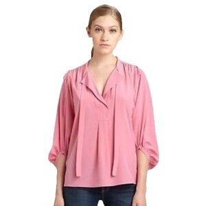 DVF Diane Von Furstenberg BAIRLY LOUCHE Top Blouse Silk